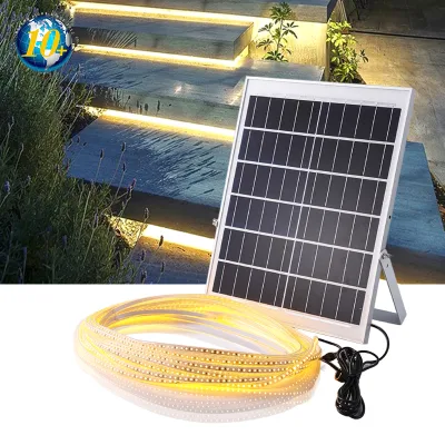 Perfil de alumínio capa de silicone 12v inteligente solar 2835 led luz de tira ao ar livre à prova dwaterproof água para led neon flex tira flexível luz corda